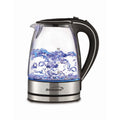 Brentwood 1.7L Tempered Glass Tea Kettle in Black-0